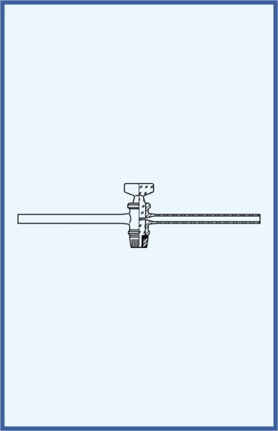 Stopcocks, valve and keys - single way stopcock - complete with glass key